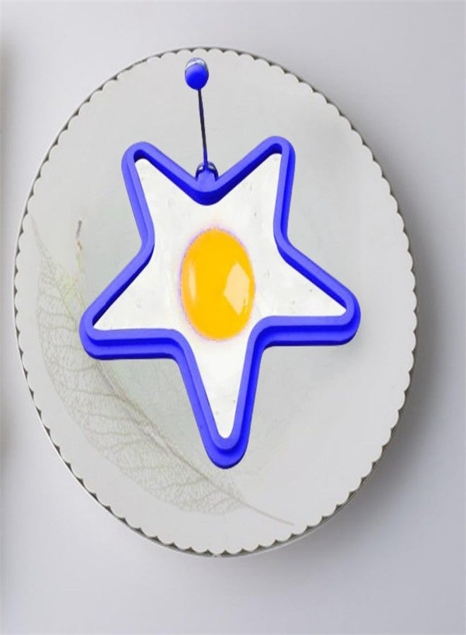 WHTCHSU Silicone Star shape Pancake/Egg Rings, 1 Pieces, Blue - Image 4